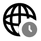 Globe timezone icon